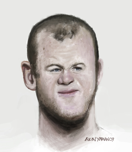 Cartoon: Wayne Rooney (medium) by AkinYaman tagged wayne,rooney