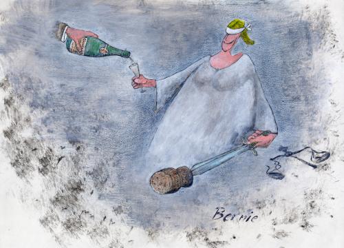 Cartoon: justice corruption (medium) by bernie tagged justice,corruption,inequalities