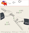 Cartoon: Hope (small) by bernie tagged new,year,xmas,hope