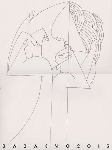 Cartoon: ... (medium) by Babak Mo tagged mohammadi,babak,kunst,art,woman,drawing,babakmo