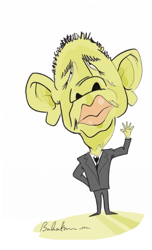 Cartoon: Obama (medium) by Babak Mo tagged obama,cartoon,babakm