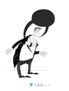 Cartoon: Bad thoughts (small) by Babak Mo tagged babakmohammadi,cartoon,caricature,karikature