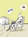 Cartoon: News in Iran (small) by Babak Mo tagged news,babakmohammadi,cartoons,karikatures