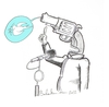 Cartoon: No comment (small) by Babak Mo tagged babakmohammadi,cartoon,karikature