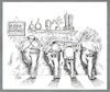 Cartoon: No comment (small) by Babak Mo tagged babak,mohammadi,cartoons,iran,usa,uk,political,karikature,politik