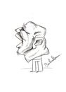 Cartoon: Scream (small) by Babak Mo tagged cartoons,babakm,karikature