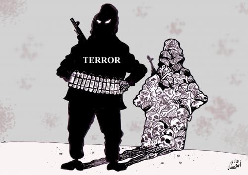 terror By FADI1975 | Politics Cartoon | TOONPOOL