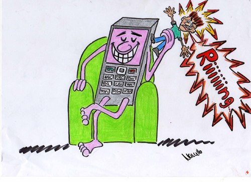 Cartoon: Comforthandy (medium) by Marcello tagged handy,mobiltelefon