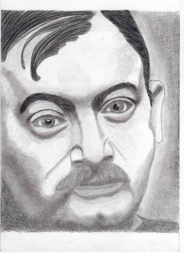 Cartoon: Joseph Roth (medium) by Marcello tagged schriftsteller,joseph,roth