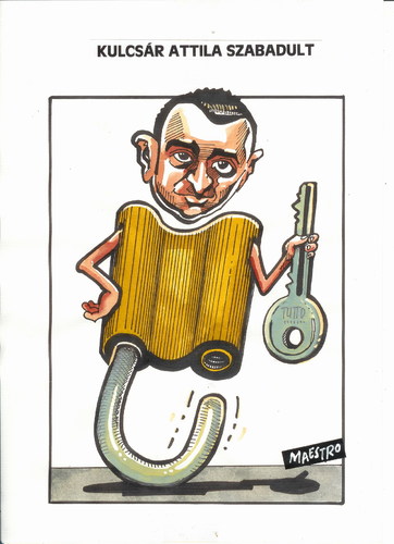 Cartoon: Attila Kulcsar (medium) by Dluho tagged broker