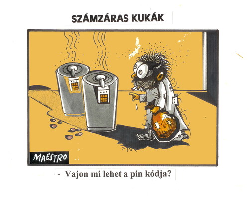 Cartoon: bins with codes (medium) by Dluho tagged bin