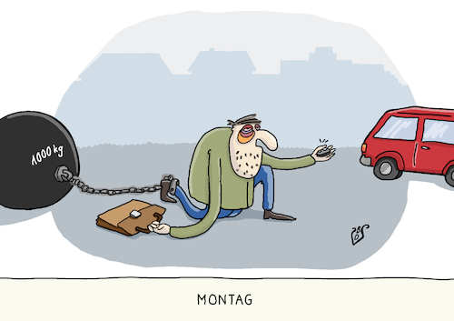 Cartoon: Montag (medium) by Dodenhoff Cartoons tagged motivation,birgit,dodenhoff,cartoons,wochenstart,arbeitsroutine,alter,demotivation,arbeitgeber,motivationskick,arbeitnehmer,wochenbeginn,werktage,alltagspflichten,lebenszeit,arbeitszeit,urlaubsreife,motivation,birgit,dodenhoff,cartoons,wochenstart,arbeitsroutine,alter,demotivation,arbeitgeber,motivationskick,arbeitnehmer,wochenbeginn,werktage,alltagspflichten,lebenszeit,arbeitszeit,urlaubsreife