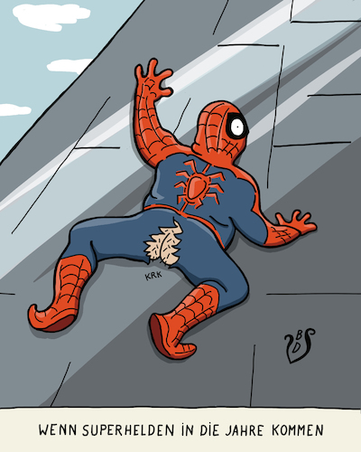 Cartoon: Spiderman altert (medium) by Dodenhoff Cartoons tagged spiderman,superhelden,hosen,schritt,material,materialschwäche,alterserscheinungen,heldentum,alter,schutzanzug,qualitätsmängel,kino,kinofilme,marvel,disney,filmstudios,hollywood,filmbranche,hosenriss,spiderman,superhelden,hosen,schritt,material,materialschwäche,alterserscheinungen,heldentum,alter,schutzanzug,qualitätsmängel,kino,kinofilme,marvel,disney,filmstudios,hollywood,filmbranche,hosenriss