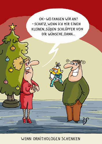 Cartoon: Weihnachtsgeschenk (medium) by Dodenhoff Cartoons tagged ornithologe,männer,mann,schenken,geschenke,weihnachtsgeschenke,festtagsstimmung,weihnachtsbaum,weihnachtskugeln,frau,beziehung,schlüpfer,unterwäsche,reizwäsche,partnerschaft,erwartungen,geschenkverpackung,missverständnis,weiblich,männlich,vogelkundler,natur,küken,freude,weihnachtsabend,heilig,abend,fröhlichkeit,enttäuschung,geschenkband,männerwelt,frauenwelt,gedanken,weihnachtseinkauf,besorgungen,weihnachtsdekoration,überraschung,festtagsüberraschung,weihnachtsüberraschung,festtagskleidung,ornithologe,männer,mann,schenken,geschenke,weihnachtsgeschenke,festtagsstimmung,weihnachtsbaum,weihnachtskugeln,frau,beziehung,schlüpfer,unterwäsche,reizwäsche,partnerschaft,erwartungen,geschenkverpackung,missverständnis,weiblich,männlich,vogelkundler,natur,küken,freude,weihnachtsabend,heilig,abend,fröhlichkeit,enttäuschung,geschenkband,männerwelt,frauenwelt,gedanken,weihnachtseinkauf,besorgungen,weihnachtsdekoration,überraschung,festtagsüberraschung,weihnachtsüberraschung,festtagskleidung