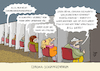 Cartoon: Corona Zentren (small) by Dodenhoff Cartoons tagged impfzentren,auslastung,impfstoff,coronaleugner,bill,gates,verschwörungstheorie,homeoffice,coronasondersendung,virus,pandemie,ehefrau,mann,frau,beziehung,unterhosen,pulli,lipgloss,alltagsmaske,ärger,sorgen,nöte,hilfe,therapiezentren