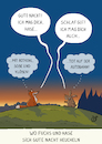 Cartoon: Heuchelei (small) by Dodenhoff Cartoons tagged idyll,scheinharmonie,krise,ehekrise,hase,fuchs,nacht,naturidyll,kommunikationsprobleme,autobahn,tod,tot,rotkohl,essen,hasenbraten,klöße,soße,wildtiere,auto,verkehrsunfälle,jagdschäden,heimat,einöde,landleben