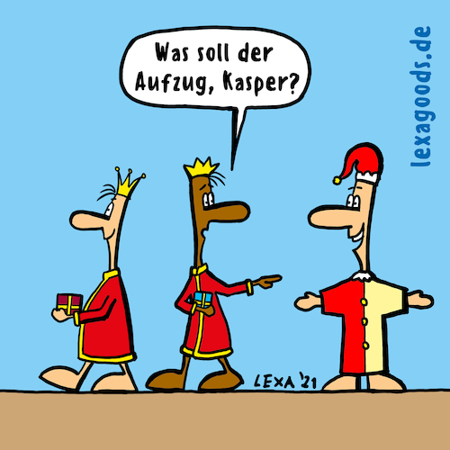 Cartoon: lexatoon 3 heiligen Könige (medium) by lexatoons tagged lexatoon,drei,heiligen,koenige,casper,david,melchior,feiertag,kirche,kasper,lexatoon,drei,heiligen,koenige,casper,david,melchior,feiertag,kirche,kasper