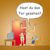 Cartoon: lexatoon Hast du das Tor gesehen (small) by lexatoons tagged lexatoon,hast,du,das,tor,gesehen,ehe,beziehung,mann,frau,fussball,nachthemd,verführung,sex,man,woman,fußball,fernsehen,nacht,schlafen