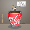 Cartoon: lexatoon Cola Terminator (small) by lexatoons tagged lexatoon,cola,terminator,coca,pepsi,hasta,la,vista,baby,arnold,schwarzenegger,zucker,gesundsschädlich,diabetes,zuckerkrank