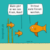 Cartoon: lexatoon Flossen waschen (small) by lexatoons tagged lexatoon,flossen,waschen,fische,essen,meer,sauber,eltern,kinder,erziehung