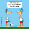 Cartoon: lexatoon Will nicht mehr in Mann (small) by lexatoons tagged lexatoon,will,nicht,mehr,in,mannschaft,spielen,frauen,fussball,gendern