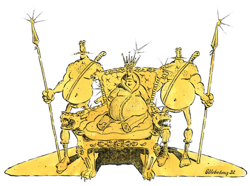 Cartoon: tas (medium) by Gölebatmaz tagged basin,sansur,sanat,asker,polis,baski,demokrasi
