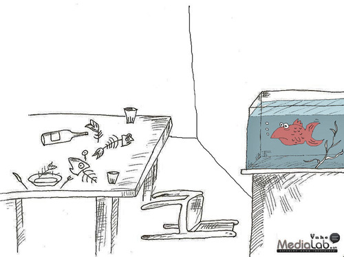 Cartoon: Massacre (medium) by Vahe tagged fish