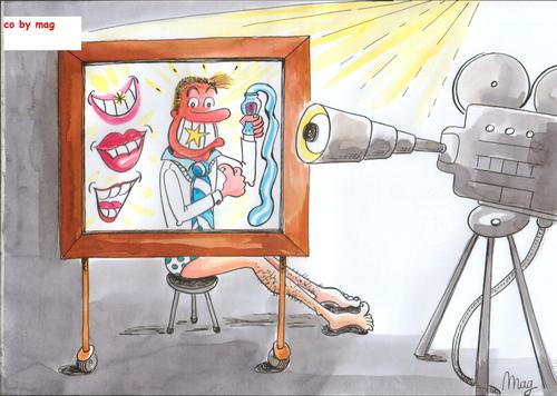 Cartoon: Television (medium) by Maggy tagged media,television,news,humor,cartoon