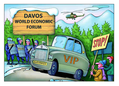 Cartoon: 03 Davos (medium) by kurtu tagged davos,davos