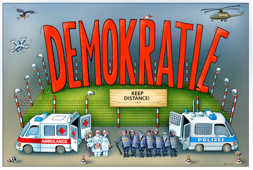 Cartoon: Demokratie (medium) by kurtu tagged demokratie,demokratie