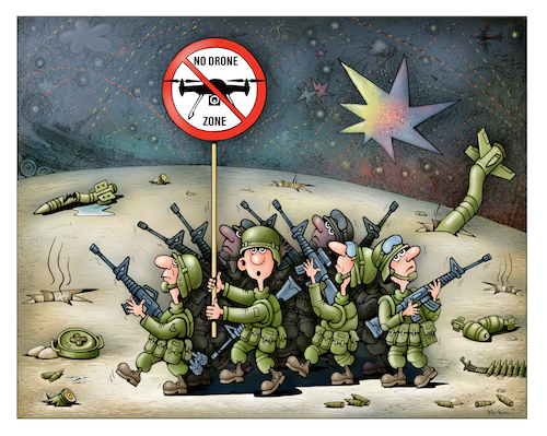 Cartoon: Drohne (medium) by kurtu tagged drohne,drohne