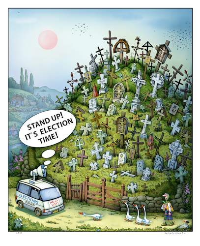 Cartoon: Elections (medium) by kurtu tagged elections,elections