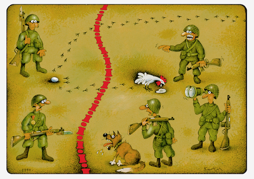 Cartoon: konflikt (medium) by kurtu tagged konflikt,konflikt