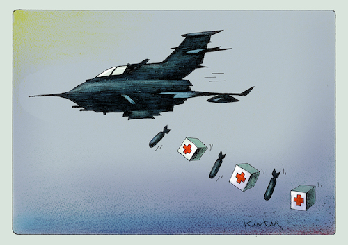 Cartoon: krieg (medium) by kurtu tagged krieg,krieg