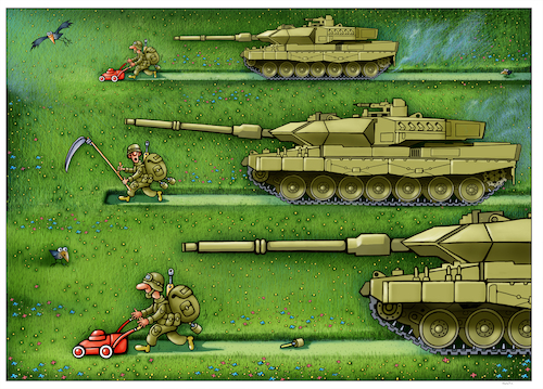 Cartoon: Leopard (medium) by kurtu tagged leopard,leopard