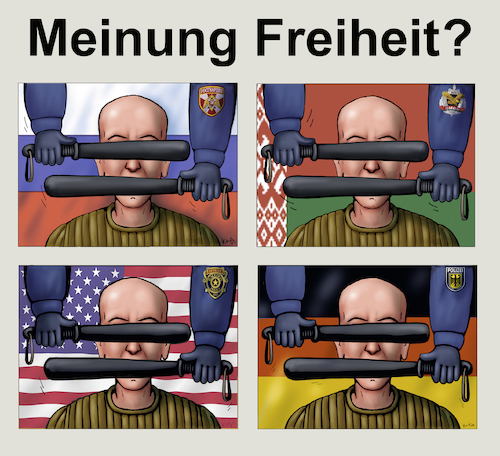 Cartoon: Meinung 2021 (medium) by kurtu tagged meinung,2021,meinung,2021