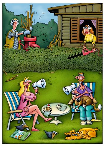 Cartoon: nachbarn (medium) by kurtu tagged nachbarn,nachbarschaft,garten,wohnen,gartenzaun,gartenarbeit,gärtner,feindschaft,neid,eifersucht,krach,kommunikation,gesellschaft