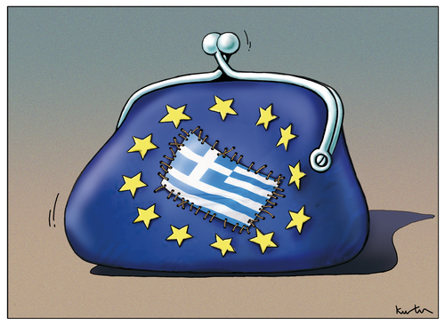 Cartoon: Politik Griechenland (medium) by kurtu tagged ok