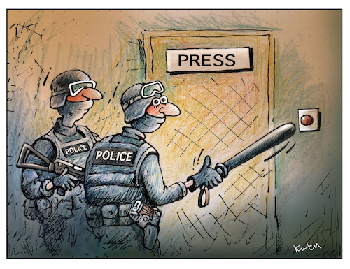 Cartoon: Presse (medium) by kurtu tagged presse,presse