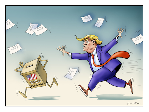 Cartoon: Tramp 2021? (medium) by kurtu tagged tramp,2021,tramp,2021