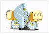 Cartoon: Coronapost (small) by kurtu tagged coronapost