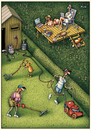 Cartoon: Garten 001 (small) by kurtu tagged yes