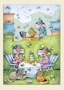 Cartoon: garten nachbarschaft (small) by kurtu tagged garten,nachbarschaft,klima