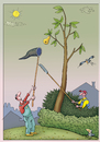 Cartoon: Gierigkeit (small) by kurtu tagged garten baum ernte