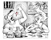 Cartoon: Guten Appetit! (small) by kurtu tagged appetit