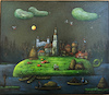 Cartoon: Lubbenau 01 (small) by kurtu tagged lubbenau,01