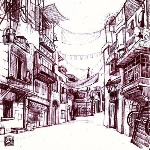 Cartoon: Alex (medium) by Amal Samir tagged pencile,peintre,painting,cartoon,background