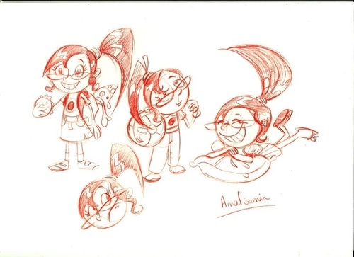 Cartoon: character design (medium) by Amal Samir tagged character,design,cartoon,drawings,kids,pencil