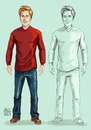 Cartoon: New Character (small) by Amal Samir tagged young,man,illustration