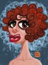 Cartoon: Sketch (small) by Amal Samir tagged sketchbook,lady